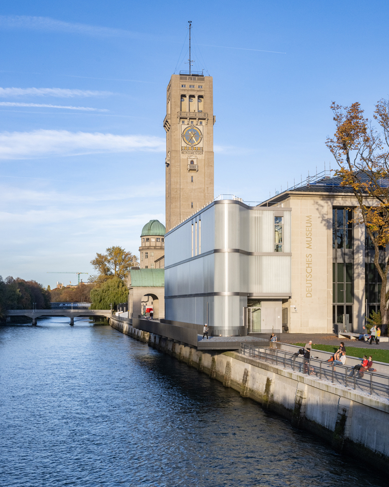 Deutsches Museum, Eingang, 3D Druck Fassade